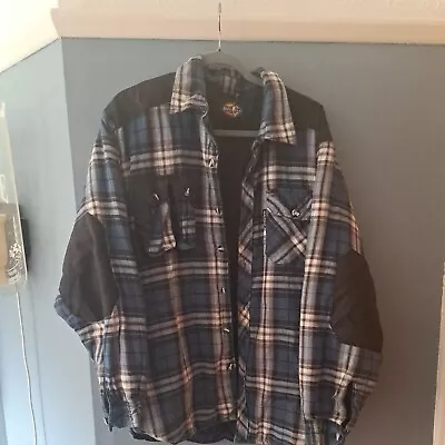 Buy DICKIES Blue Check Lumberjack Quilt Lined Men's Jacket Large  • 30£