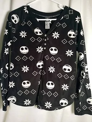 Buy Nightmare Before Christmas JACK SKELETON Sleep Pajama Top Shirt SM Halloween   • 4.77£