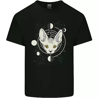 Buy Celestial Cat Moon Phases Mens Cotton T-Shirt Tee Top • 10.98£
