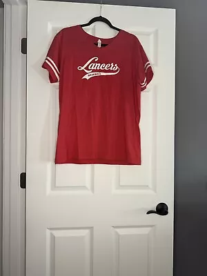Buy Live And Tell North Scott Lancers Baseball V Neck T Shirt Xl Red White  • 8.98£