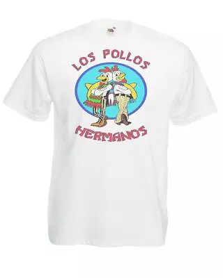 Buy Unisex White Los Pollos Hermanos Gustavo Fast Food TV Show T-Shirt • 12.95£