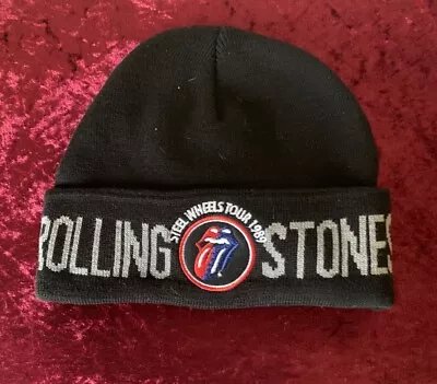 Buy Rolling Stones -Tongue Visor Beanie Adult Size Steel Wheels Tour 1989 Never Worn • 25£