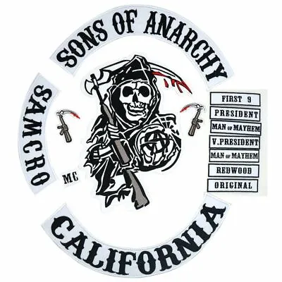 Buy Son Of Jacket Back Embroidered Anarchy Biker Rider Patch Backing Badge 14 PCS • 22.79£