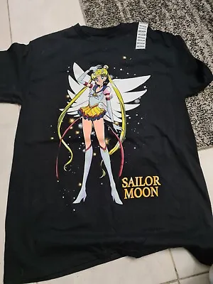 Buy Sailor Moon Animation Black Top Women's Size Medium 38  Bnwt  • 16£