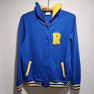 Buy BioWorld Blue Yellow Riverdale Cheerleader Varsity Snap Jacket 2X Exclusive WB • 22.72£