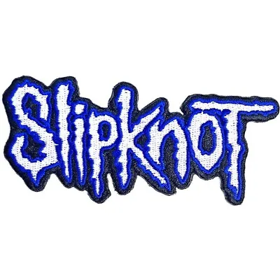 Buy Slipknot Cut Out Logo Blue Border Iron Sew Patch Official Metal Rock Band Merch • 6.26£