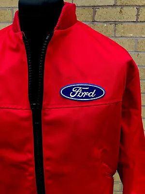 Buy Superb Ford Zipped Badged Jacket Mustang Fiesta Focus ST Escort 50-52  Chest • 28.50£