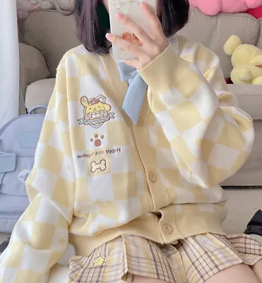 Buy Mori Girl My Melody Kuromi Cinnamoroll JK Cardigan Knitted Sweater Student Coats • 15.99£