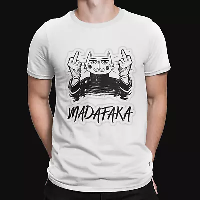 Buy Madafaka Fingers Cat T-Shirt - Funny - Cool - Original - Retro - UK - TV - FILM  • 8.39£
