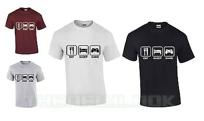 Buy Eat Sleep Game T Shirt Gamer Repeat Cycle Lifestyle Games Console Present Gift • 6.99£