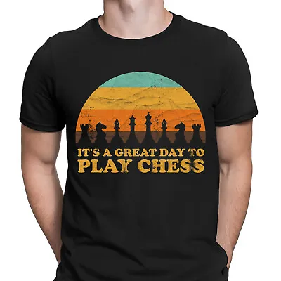 Buy Its A Great Day To Play Chess Board Game Vintage Mens T-Shirts Tee Top #D • 3.99£