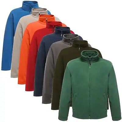 Buy Mens Zip Up Fleece Jacket Anti Pill Polar Plain Blank Outdoor Warm Work Hiking • 12.99£