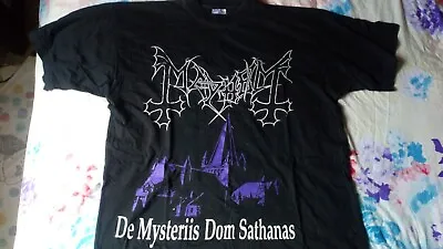 Buy Vintage Mayhem De Mysteriis Dom Sathanas T Shirt ORIGINAL Euronymous Very Rare! • 349.95£