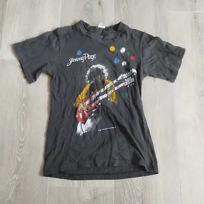 Buy Vintage Jimmy Page Shirt S The Firm 1985 Tour USA Made Double Sided Cotton Jack • 108.66£