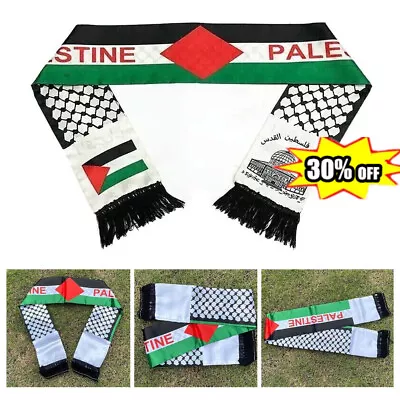 Buy Palestine Scarf Palestine Flag Scarf Palestinian 14*130cm • 2.41£
