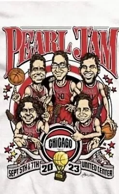 Buy Pearl Jam Chicago Event XL Tshirt 9/5/2023 Ames Chicago Bulls Official Merch • 61.42£