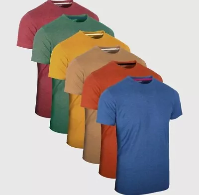 Buy Full Time Sport Round Neck T-Shirts | PASTEL MELANGE - Pack Of 6 XL  • 22.50£
