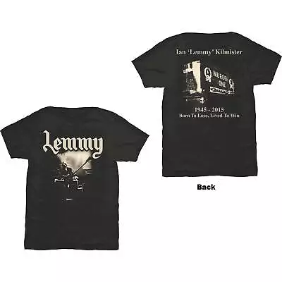 Buy Lemmy Unisex T-Shirt: Lived To Win (Back Print) OFFICIAL NEW  • 21.23£