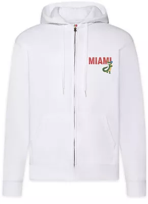 Buy Miami Gators Zipper Hoodie Back To Team Symbol Sign The Logo Alligator Future • 53.94£