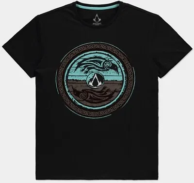 Buy Assassin's Creed Valhalla - Shield Men's T-Shirt Black • 22.19£