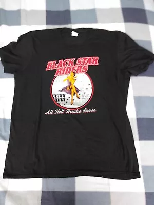 Buy Black Star Riders All Hell Breaks Loose Mens Large Black T Shirt • 6.99£