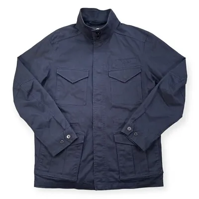 Buy G-Star Mens Field Overshirt Medium Navy Blue Chore Cotton Elastane Shacket • 26.99£