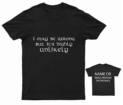 Buy I May Be Wrong But It's Highly Unlikely Viking T-Shirt Norse  Valhalla Runes • 13.95£