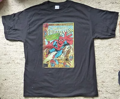 Buy Amazing Spider-Man Marvel T-Shirt Black Cotton Size XL EXTRA LARGE • 7.99£