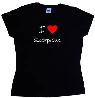 Buy I Love Heart Scorpions Ladies T-Shirt • 8.99£
