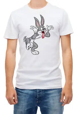 Buy Bugs Bunny Cocking A Snook Short Sleeve White Men T Shirt K428 • 9.69£