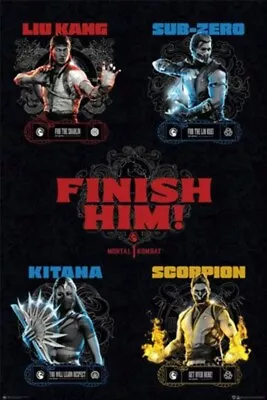 Buy Impact Merch. Poster: Mortal Kombat 1 - Grid - Reg Poster 610mm X 915mm #461 • 8.03£