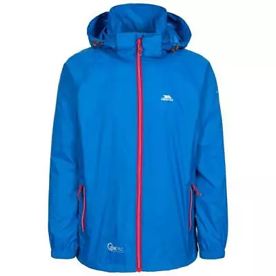 Buy Trespass Waterproof Jacket Men Women Packaway Rain Coat With Hood Qikpac X • 26.99£