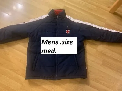 Buy England Padded Navy Mans Jacket. Size Med • 6£