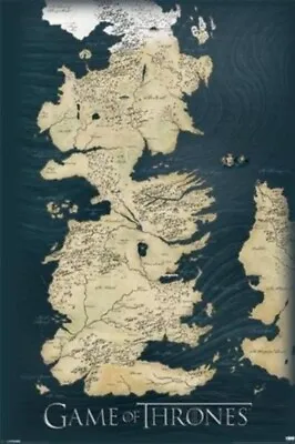 Buy Impact Merch. Poster: Game Of Thrones - Map 610mm X 915mm #379 • 8.03£