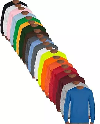 Buy Gildan Ultra Cotton Long Sleeve Tee T-Shirt S-5XL • 11.99£
