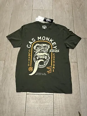 Buy Official Gas Monkey Garage Matalan Green T Shirt Size Medium BNWT RRP £12.50 • 7.99£