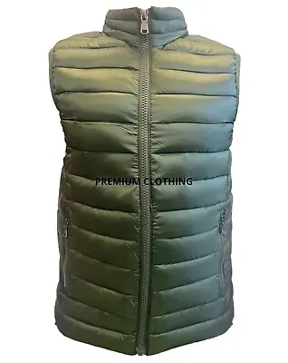 Buy Mens EX STORE Sleeveless GILETS Body Warmer Puffer Quilted Padded Bomber Jackets • 14.24£