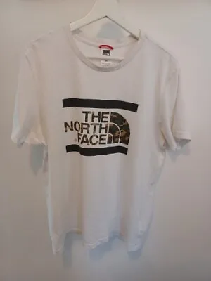 Buy The North Face Teeshirt M White Pit To Pit 20 Inches • 10£