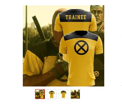 Buy Deadpool 2 T-Shirt X-Men Superhero Sport 3D Yellow Costume Cosplay T-Shirt Tops • 14.39£