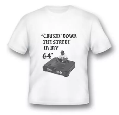 Buy Actual Fact Eazy E Crusin Down The Street In MY 64 White NWA Tee T-shirt • 20£