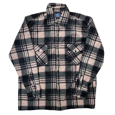 Buy Check Sherpa Multicoloured Fleece Jacket Mens Large • 19.99£