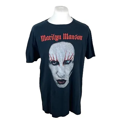 Buy Marilyn Manson Vintage T Shirt Black Large Graphic Metal 2000s Band Tee Y2k • 22.50£