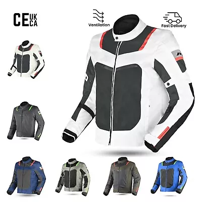 Buy Motorbike Racing Jacket For Mens, Motorcycle Textile Jackets, Summer Jacket, CE • 49.99£