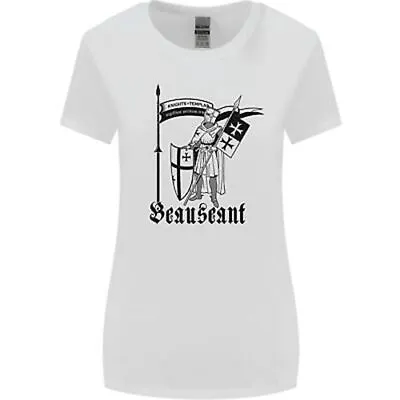 Buy Knights Templar Beauseant St Georges Day Womens Wider Cut T-Shirt • 9.99£