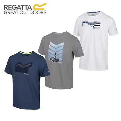 Buy Regatta Mens Summer Short Sleeve T Shirts HUGE CLEARANCE RRP £30 - FROM £4.99 • 9.99£