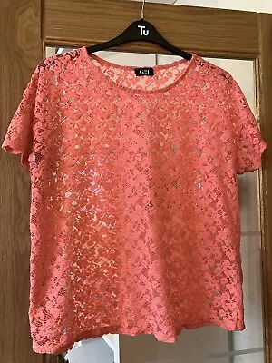 Buy G21 Ladies Lace T Shirt Size 18 • 0.99£