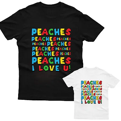 Buy Bowser Peaches Peaches Peaches Mens Kids Tshirt Lyrics Music Funny Gamer T-Shirt • 7.99£