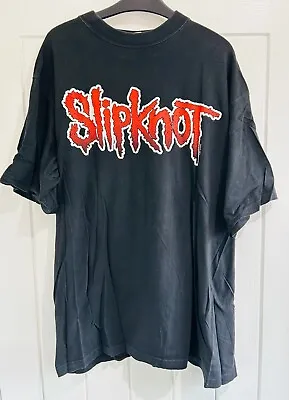 Buy Vintage Y2K Slipknot Band Tour T-Shirt 2001 Death Metal Men’s Size XLarge • 60£