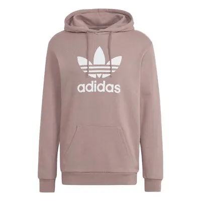 Buy Adidas Mens Hoodies Trefoil Hoody Fleece Hooded Sweatshirt Casual Loungewear Top • 29.99£