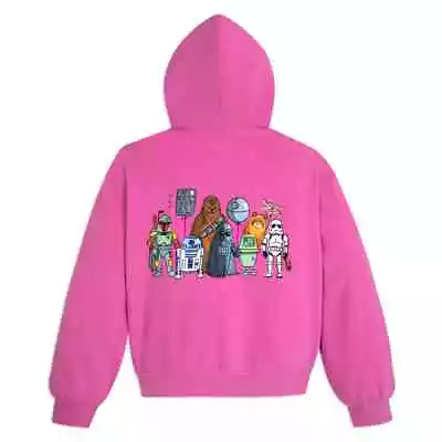 Buy DISNEY Star Wars Artist Series Zip Hoodie (L) Pink By Will Gay-ADULT LARGE • 103.76£